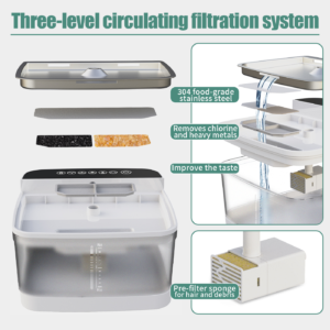 Alternative view of Cat Water Fountain – Keep Your Cat Hydrated with Fresh, Flowing Water