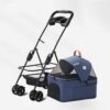 Luxury 4-Wheel Cat Stroller