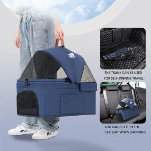 Luxury 4-Wheel Cat Stroller