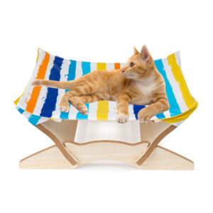 Wooden Cat Hammock Bed